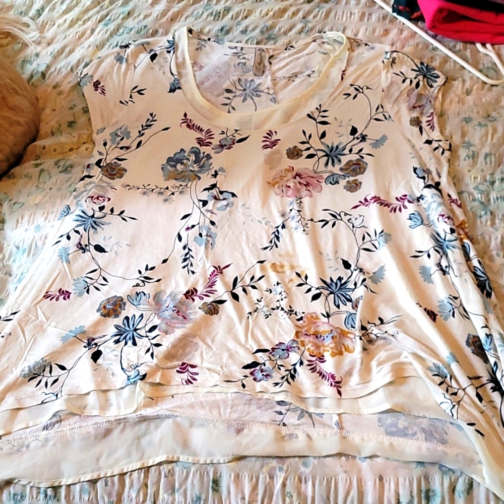 High low plus size top